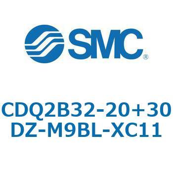 CQ2-Z XC11/X636 - デュアル行程シリンダ/片ロッド形 SMC