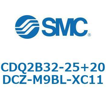 CQ2-Z XC11/X636 - デュアル行程シリンダ/片ロッド形 SMC