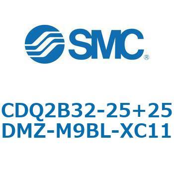 CQ2-Z XC11/X636 - デュアル行程シリンダ/片ロッド形 SMC
