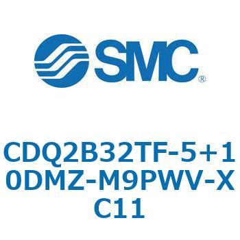 CQ2-Z XC11/X636 - デュアル行程シリンダ/片ロッド形 SMC