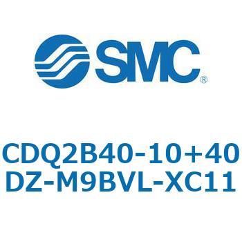 CQ2-Z XC11/X636 - デュアル行程シリンダ/片ロッド形 SMC