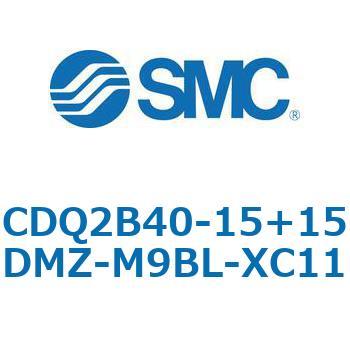 CQ2-Z XC11/X636 - デュアル行程シリンダ/片ロッド形 SMC