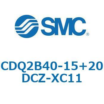 CQ2-Z XC11/X636 - デュアル行程シリンダ/片ロッド形 SMC