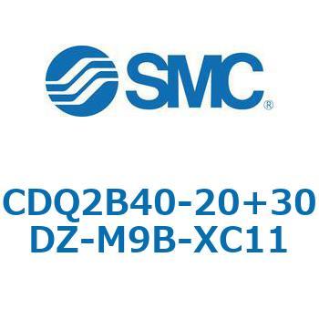 CQ2-Z XC11/X636 - デュアル行程シリンダ/片ロッド形 SMC