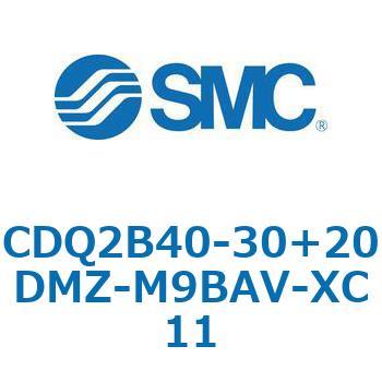CQ2-Z XC11/X636 - デュアル行程シリンダ/片ロッド形 SMC