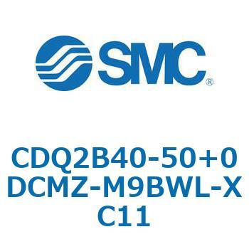 CQ2-Z XC11/X636 - デュアル行程シリンダ/片ロッド形 SMC