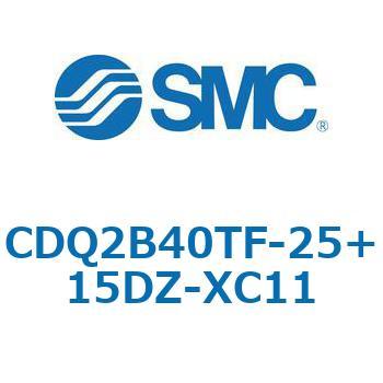 CQ2-Z XC11/X636 - デュアル行程シリンダ/片ロッド形 SMC