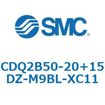 CQ2-Z XC11/X636 - デュアル行程シリンダ/片ロッド形 SMC