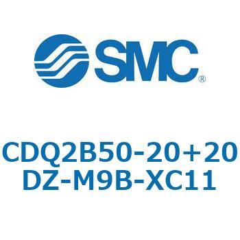 CQ2-Z XC11/X636 - デュアル行程シリンダ/片ロッド形 SMC