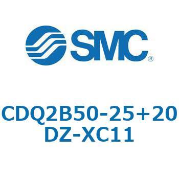 CQ2-Z XC11/X636 - デュアル行程シリンダ/片ロッド形 SMC