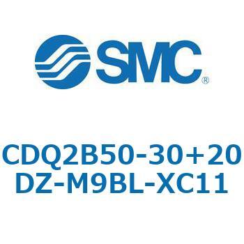CQ2-Z XC11/X636 - デュアル行程シリンダ/片ロッド形 SMC