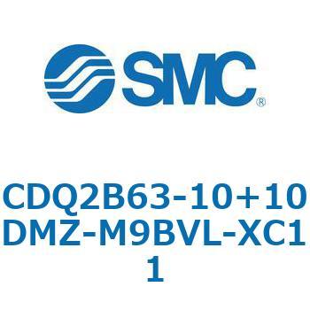 CQ2-Z XC11/X636 - デュアル行程シリンダ/片ロッド形 SMC