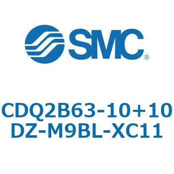 CQ2-Z XC11/X636 - デュアル行程シリンダ/片ロッド形 SMC
