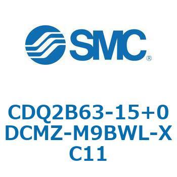 CQ2-Z XC11/X636 - デュアル行程シリンダ/片ロッド形 SMC