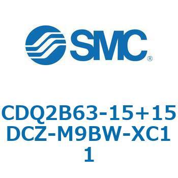 CQ2-Z XC11/X636 - デュアル行程シリンダ/片ロッド形 SMC