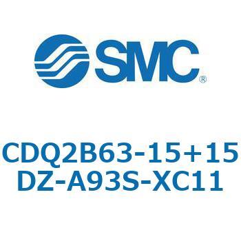 CQ2-Z XC11/X636 - デュアル行程シリンダ/片ロッド形 SMC