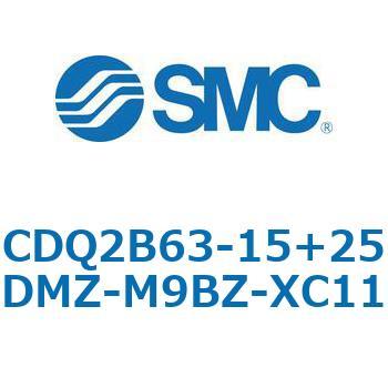 CQ2-Z XC11/X636 - デュアル行程シリンダ/片ロッド形 SMC