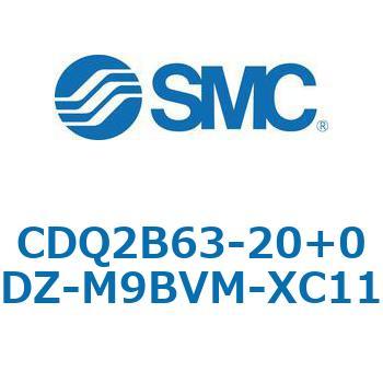 CQ2-Z XC11/X636 - デュアル行程シリンダ/片ロッド形 SMC