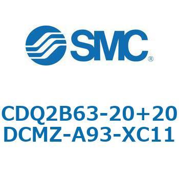 CQ2-Z XC11/X636 - デュアル行程シリンダ/片ロッド形 SMC