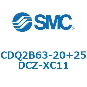 CQ2-Z XC11/X636 - デュアル行程シリンダ/片ロッド形 SMC