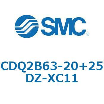 CQ2-Z XC11/X636 - デュアル行程シリンダ/片ロッド形 SMC