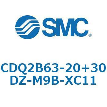 CQ2-Z XC11/X636 - デュアル行程シリンダ/片ロッド形 SMC