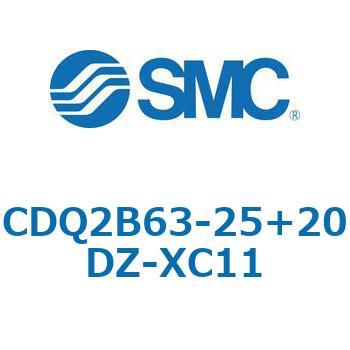 CQ2-Z XC11/X636 - デュアル行程シリンダ/片ロッド形 SMC