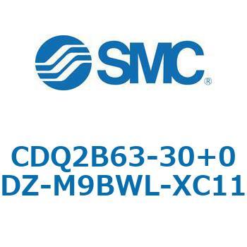 CQ2-Z XC11/X636 - デュアル行程シリンダ/片ロッド形 SMC