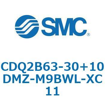 CQ2-Z XC11/X636 - デュアル行程シリンダ/片ロッド形 SMC