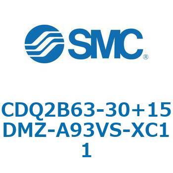 CQ2-Z XC11/X636 - デュアル行程シリンダ/片ロッド形 SMC