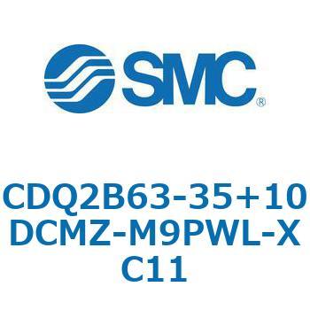 CQ2-Z XC11/X636 - デュアル行程シリンダ/片ロッド形 SMC