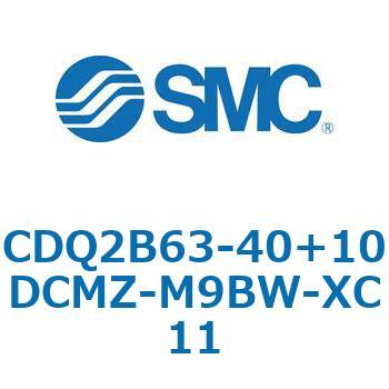CQ2-Z XC11/X636 - デュアル行程シリンダ/片ロッド形 SMC