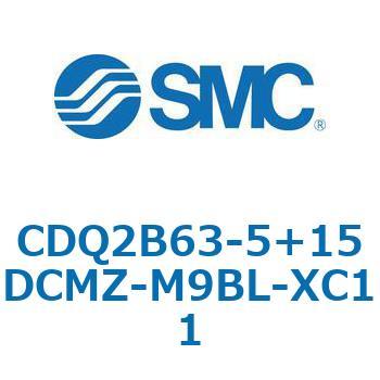 CQ2-Z XC11/X636 - デュアル行程シリンダ/片ロッド形 SMC