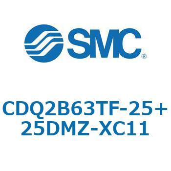 CQ2-Z XC11/X636 - デュアル行程シリンダ/片ロッド形 SMC