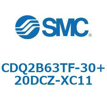 CQ2-Z XC11/X636 - デュアル行程シリンダ/片ロッド形 SMC
