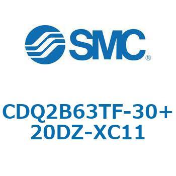 CQ2-Z XC11/X636 - デュアル行程シリンダ/片ロッド形 SMC