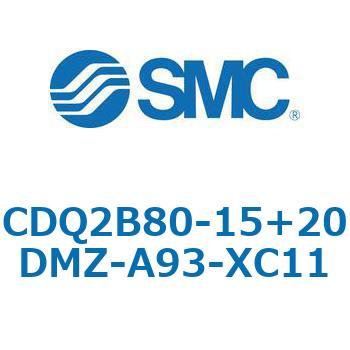 CQ2-Z XC11/X636 - デュアル行程シリンダ/片ロッド形 SMC