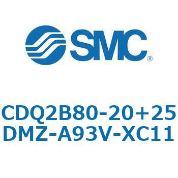 CQ2-Z XC11/X636 - デュアル行程シリンダ/片ロッド形 SMC