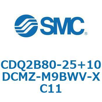 CQ2-Z XC11/X636 - デュアル行程シリンダ/片ロッド形 SMC