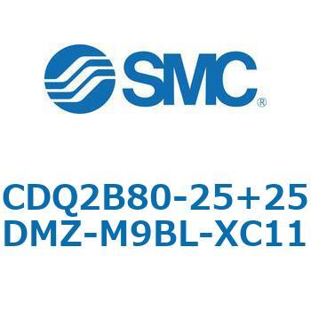CQ2-Z XC11/X636 - デュアル行程シリンダ/片ロッド形 SMC