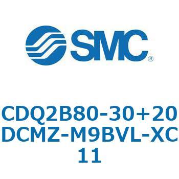 CQ2-Z XC11/X636 - デュアル行程シリンダ/片ロッド形 SMC