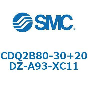 CQ2-Z XC11/X636 - デュアル行程シリンダ/片ロッド形 SMC