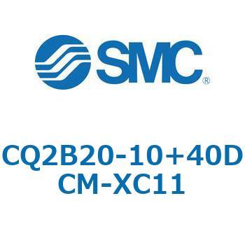 CQ2-Z XC11/X636 - デュアル行程シリンダ/片ロッド形 SMC