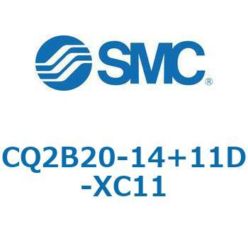 CQ2-Z XC11/X636 - デュアル行程シリンダ/片ロッド形 SMC