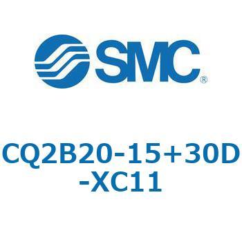 CQ2-Z XC11/X636 - デュアル行程シリンダ/片ロッド形 SMC