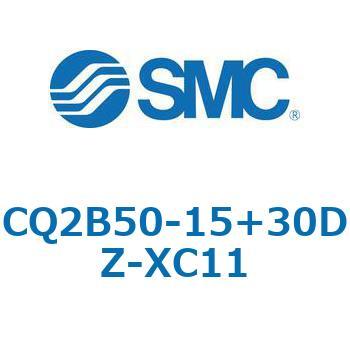 CQ2-Z XC11/X636 - デュアル行程シリンダ/片ロッド形 SMC