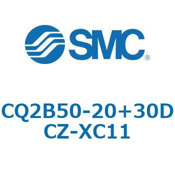 CQ2-Z XC11/X636 - デュアル行程シリンダ/片ロッド形 SMC