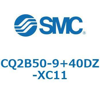 CQ2-Z XC11/X636 - デュアル行程シリンダ/片ロッド形 SMC