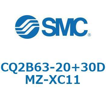 CQ2-Z XC11/X636 - デュアル行程シリンダ/片ロッド形 SMC