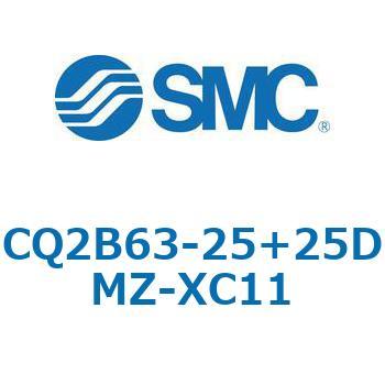 CQ2-Z XC11/X636 - デュアル行程シリンダ/片ロッド形 SMC